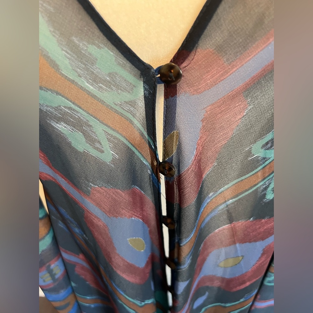 Zara Sheer Maxi Dress size M/L - Picture 6 of 15